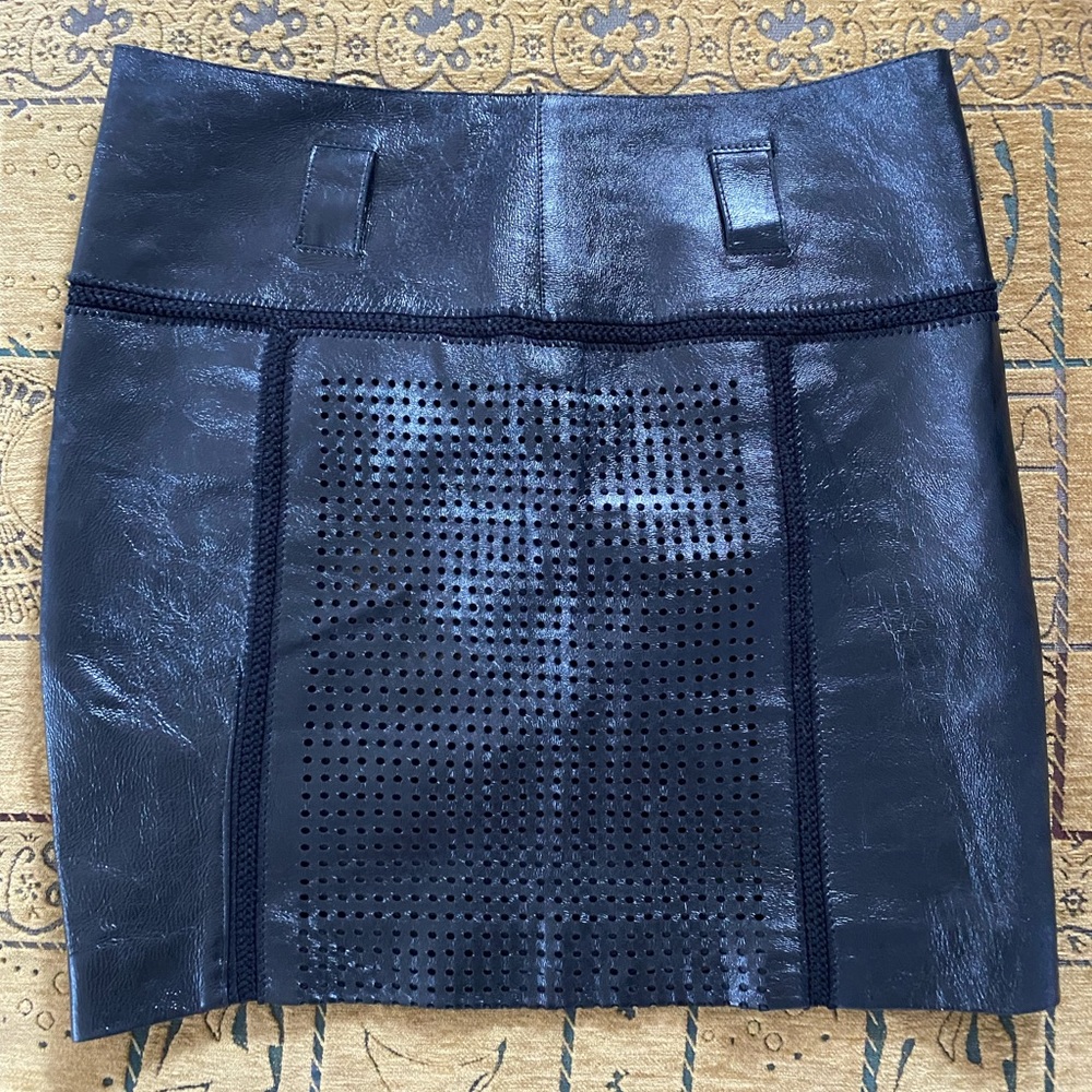 Proenza Schouler leather mini skirt